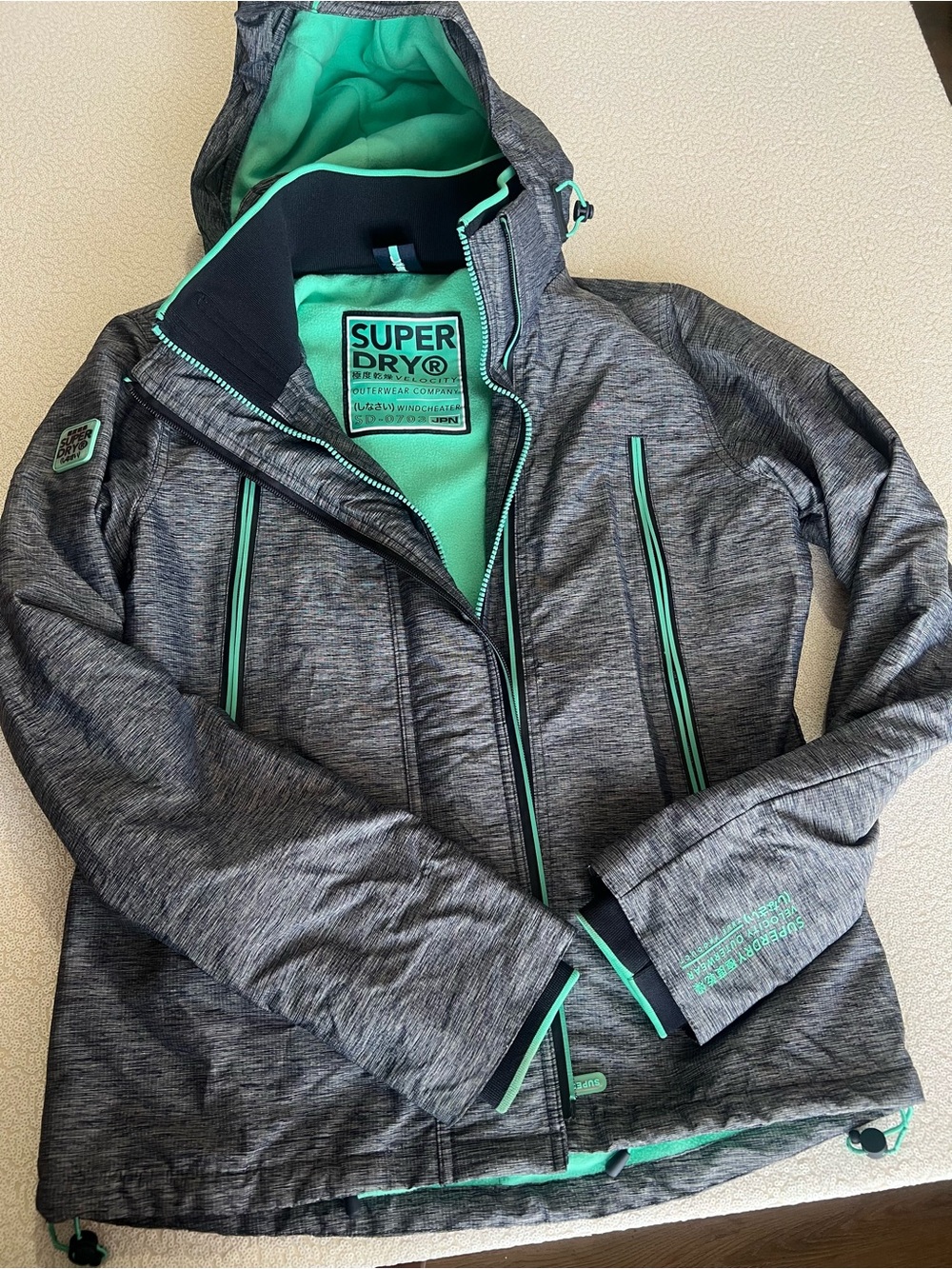 Superdry Hooded Jacket in Heather Gray